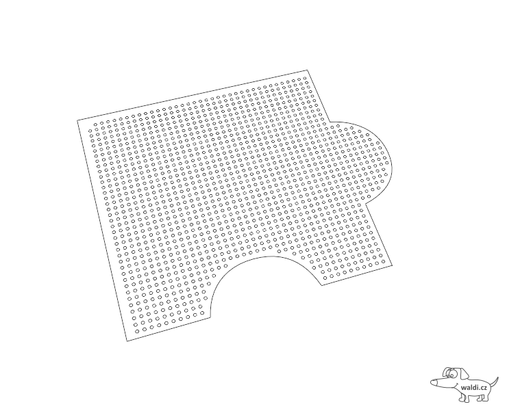 puzzle sada - šablona pro vyšívání