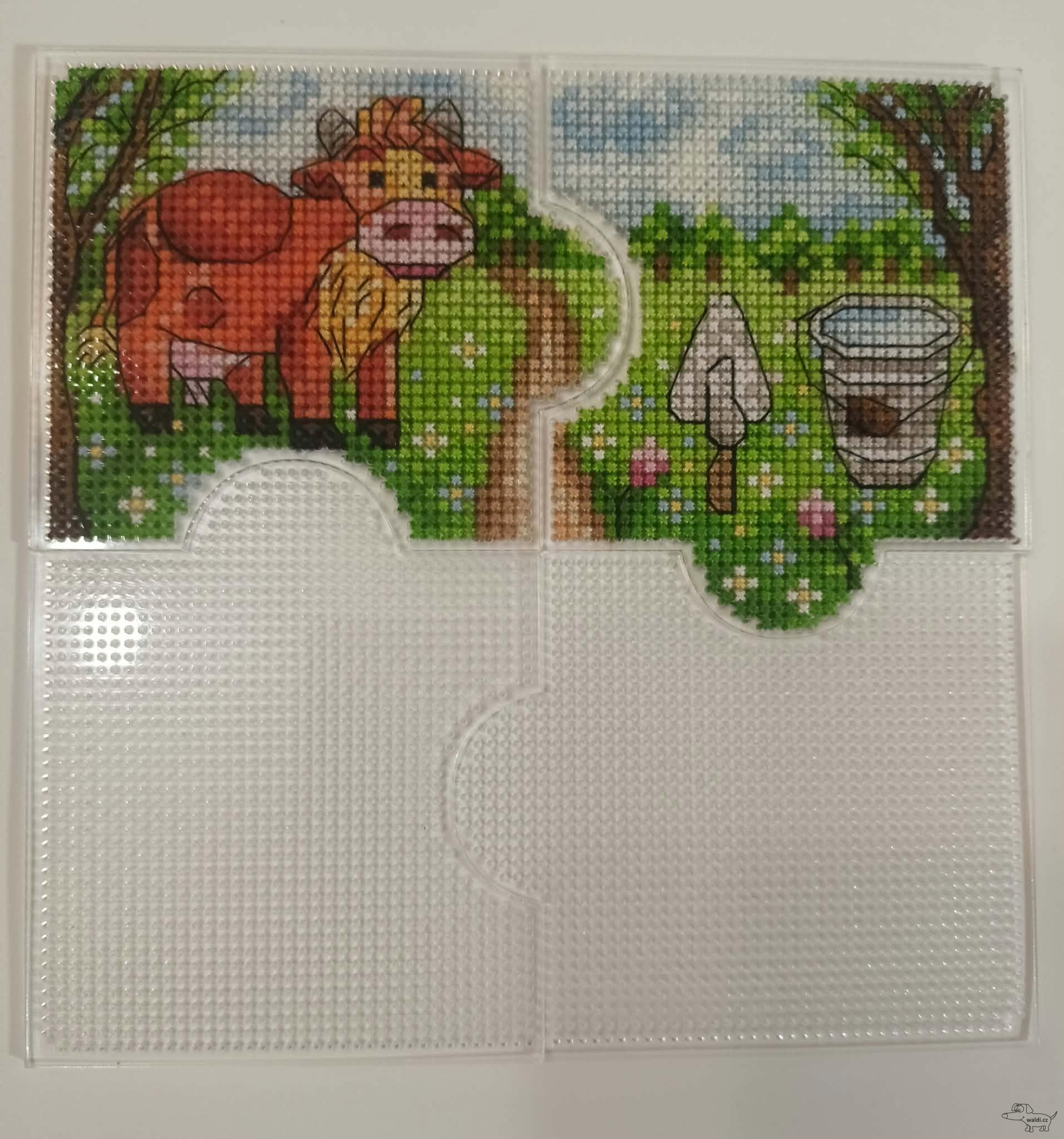 puzzle sada - šablona pro vyšívání