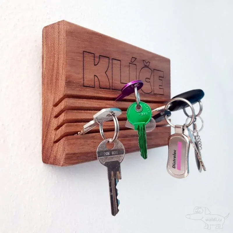 věšák na klíče jatoba - malý 13x11x3cm