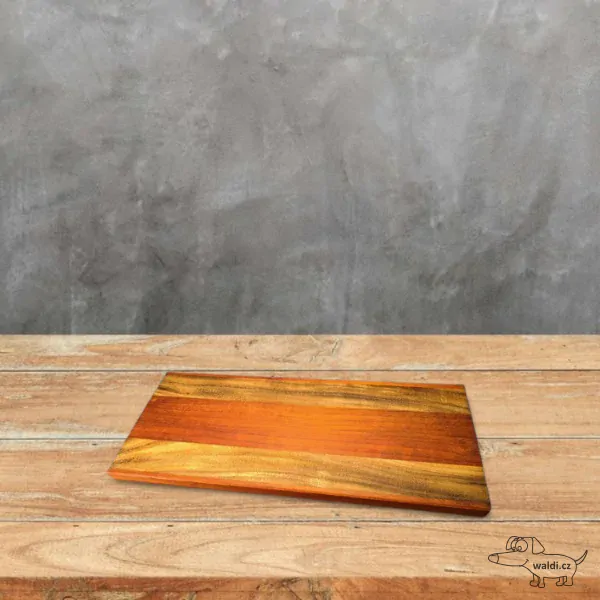 Prkénko - podélné (edge grain) saman padouk 42x18cm