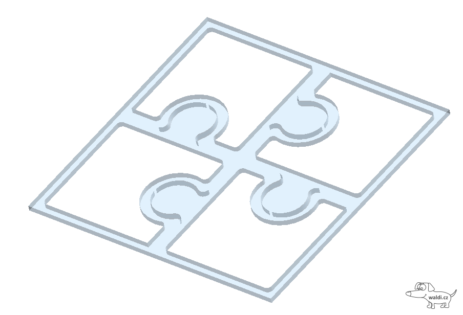 šablona miska 05 puzzle