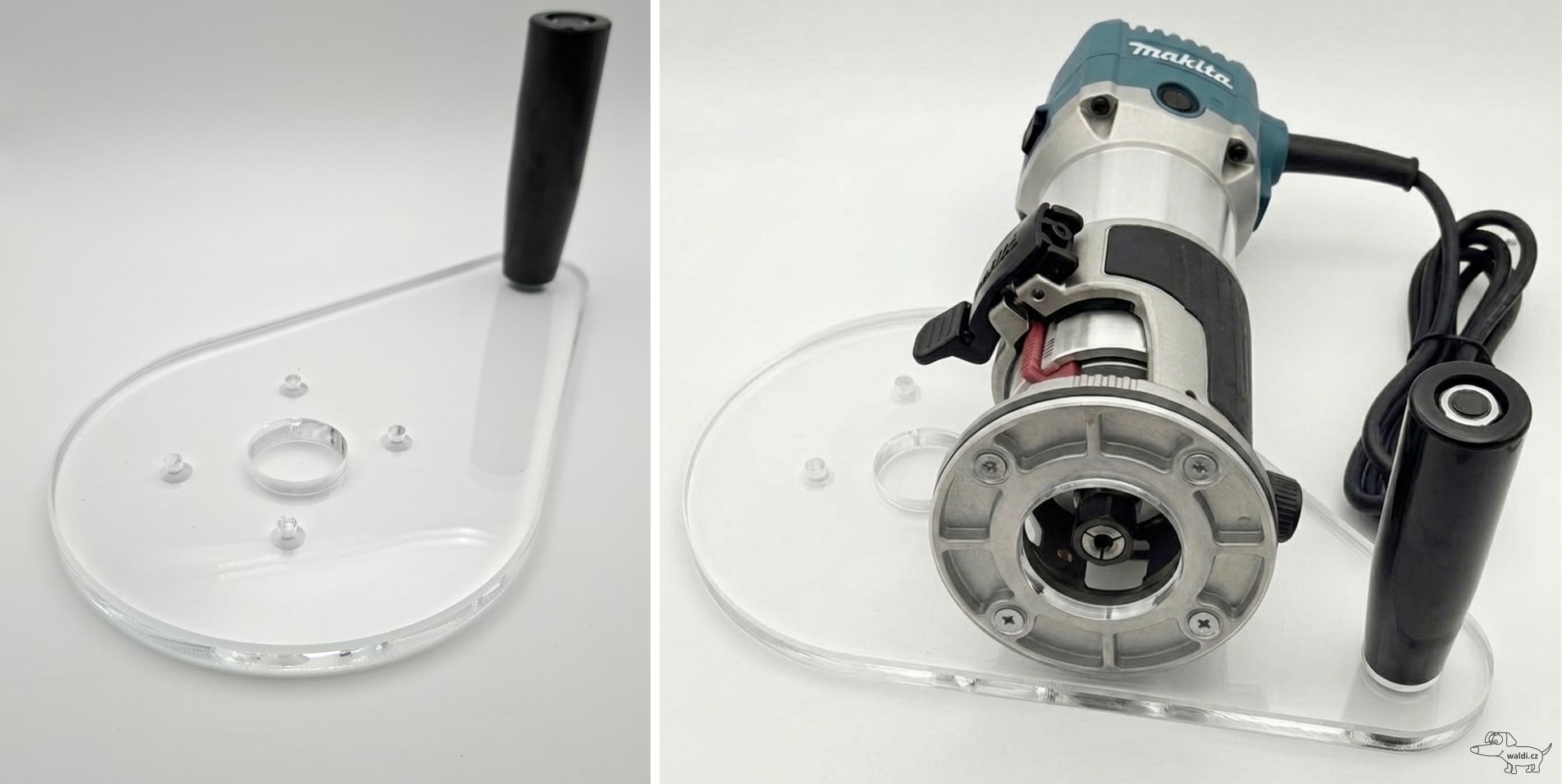 Základna Makita RT0700C avokádo s rukojetí 250 mm
