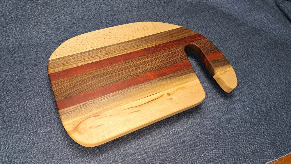 Prkénko - podélné (edge grain) wenge padouk ořech buk 40x25xcm