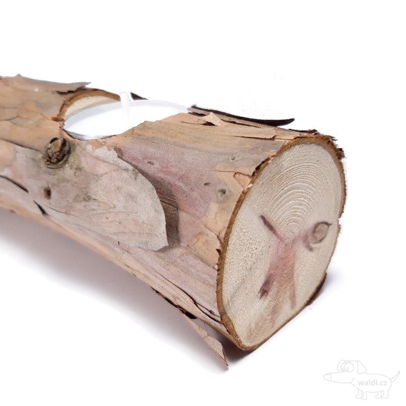 Svícen přírodní podélný sekvojovec obrovský 28x6cm