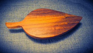 podnos list padouk 40 x 16 x 3 cm