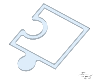 šablona miska 05 puzzle